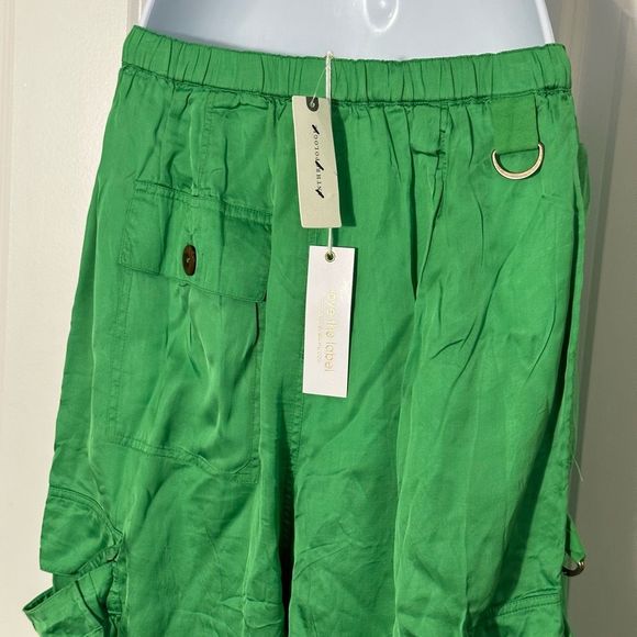 Anthropologie x Love The Label Avril Silky Cargo Pants - Picture 6 of 8